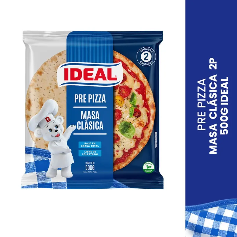 Pre Pizza Ideal Clásica 500 g 2 un.