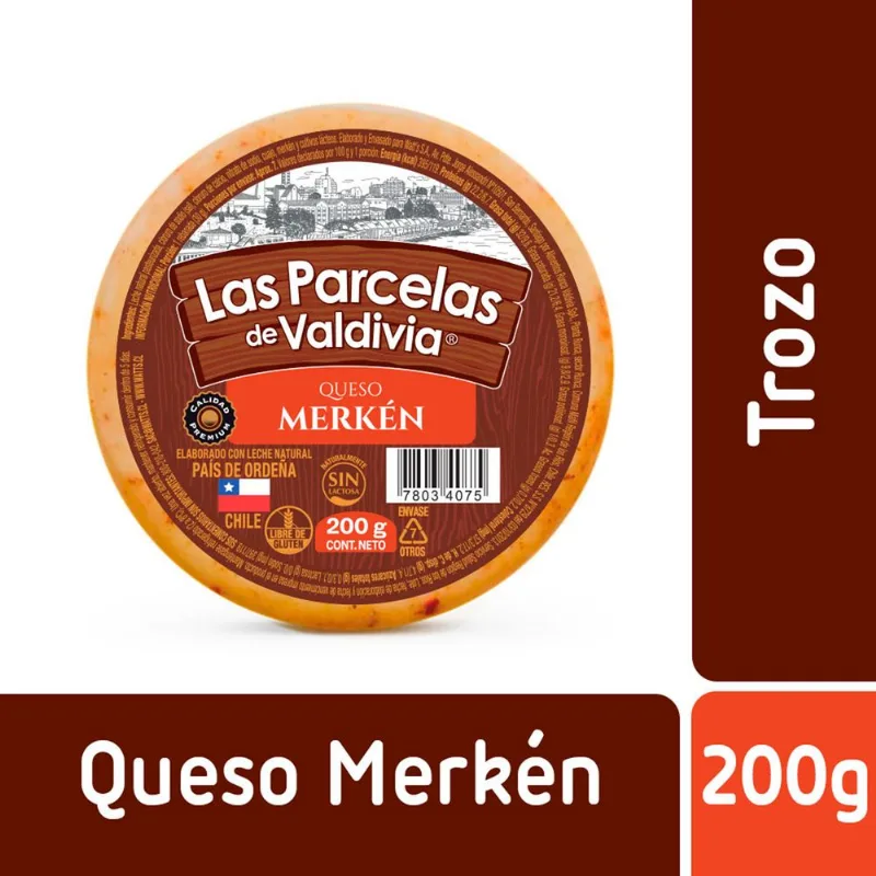 Queso Merkén Las Parcelas de Valdivia 200 g