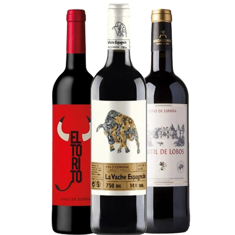 Kit De Vinho Espanhol C/3