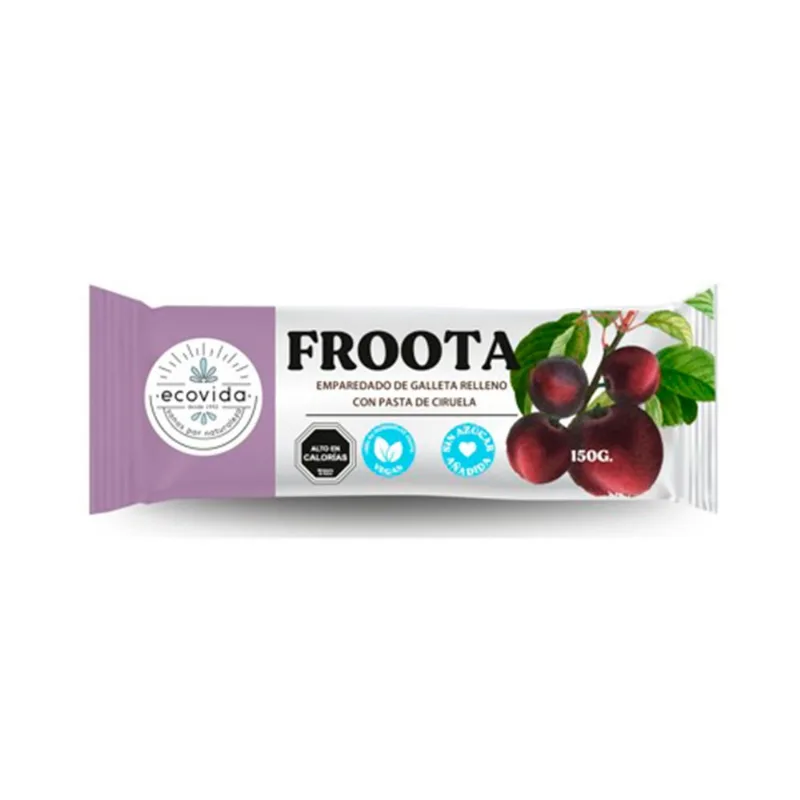 Galleta Ecovida Relleno de Ciruela Sin Azúcar 150 g