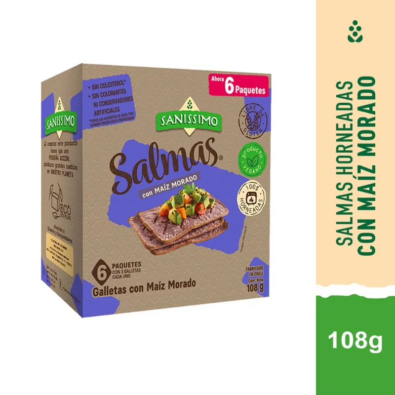 Galletas Salmas Morada 6 un. 108 g