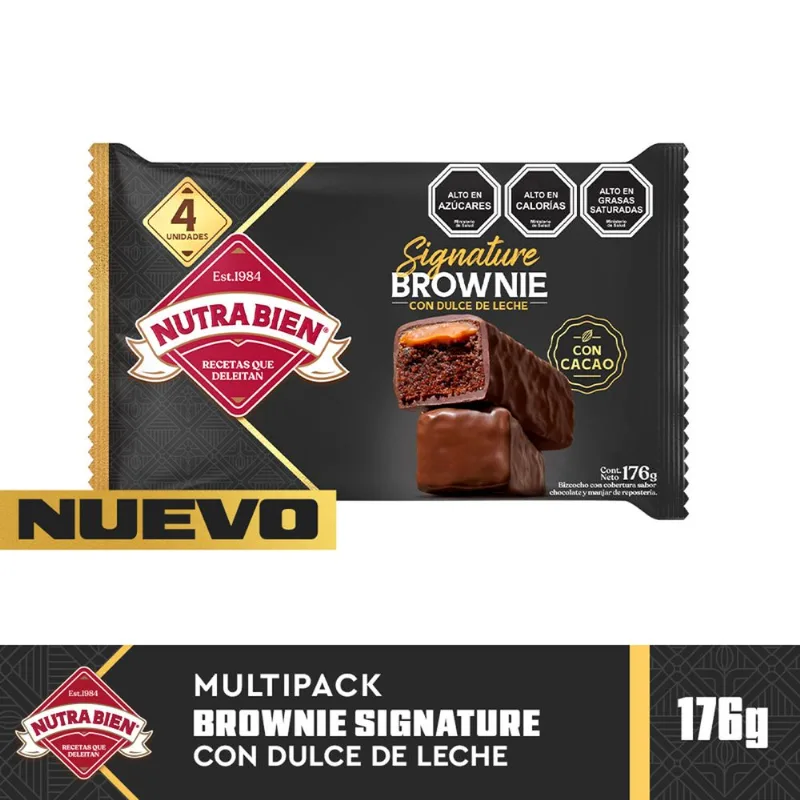 Brownie Dulce de Leche 176 g 4 un.