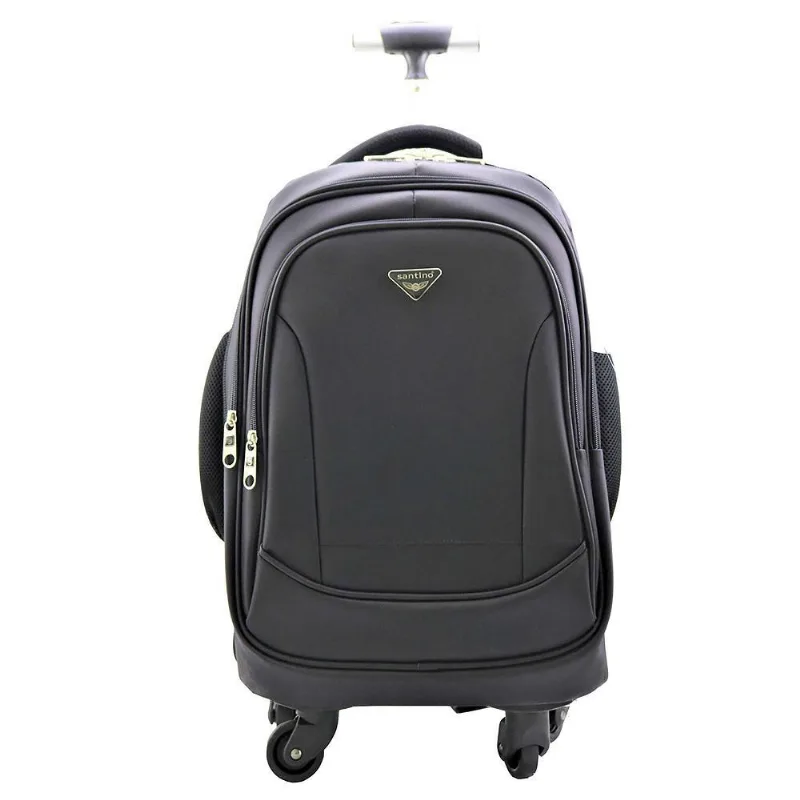 Mochila Carrinho Executiva Mala Santino Preta