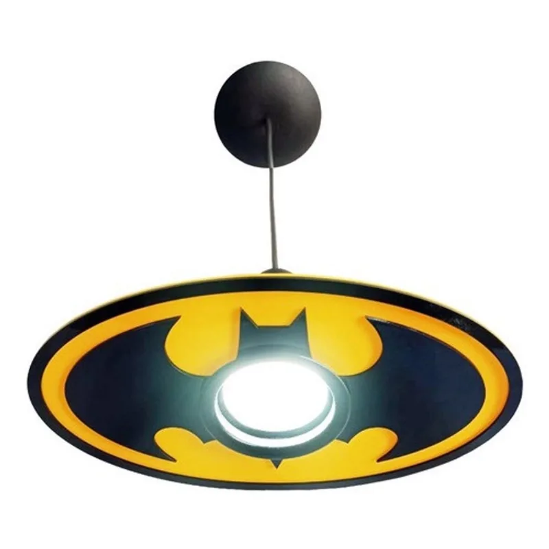 Luminária Pendente Batman Heroi Marvel Quarto Menino