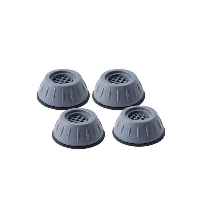 Kit 4 Suporte Pé Nivelador Anti-ruído Silicone Maquina