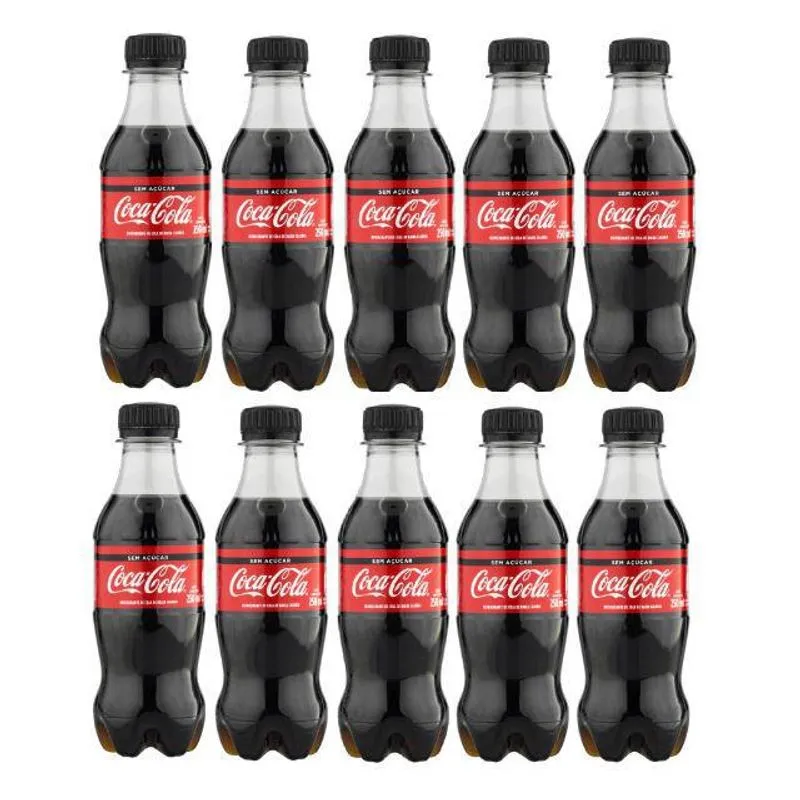 Refrigerante Coca Cola Sem Açúcar 250ml Pet Com 36 Unidades