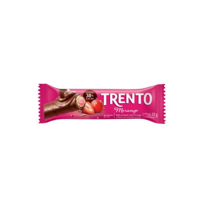 Kit 3 Cx Chocolate Trento Morango 16x32g - Peccin=48un