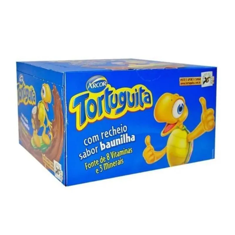 Kit 3 Chocolate Tortuguita Baunilha 18g 24 Un - Arcor 72un