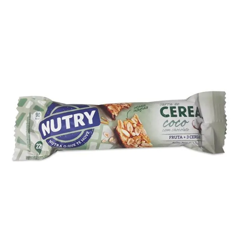 Kit 2 Barra De Cereais Nutry 24x22g Sabor Coco