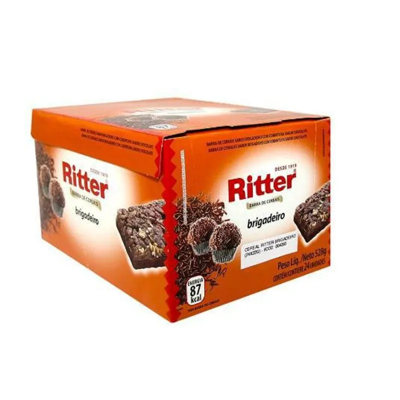 Barra Cereal Sabor Brigadeiro 24 X 22g Ritter