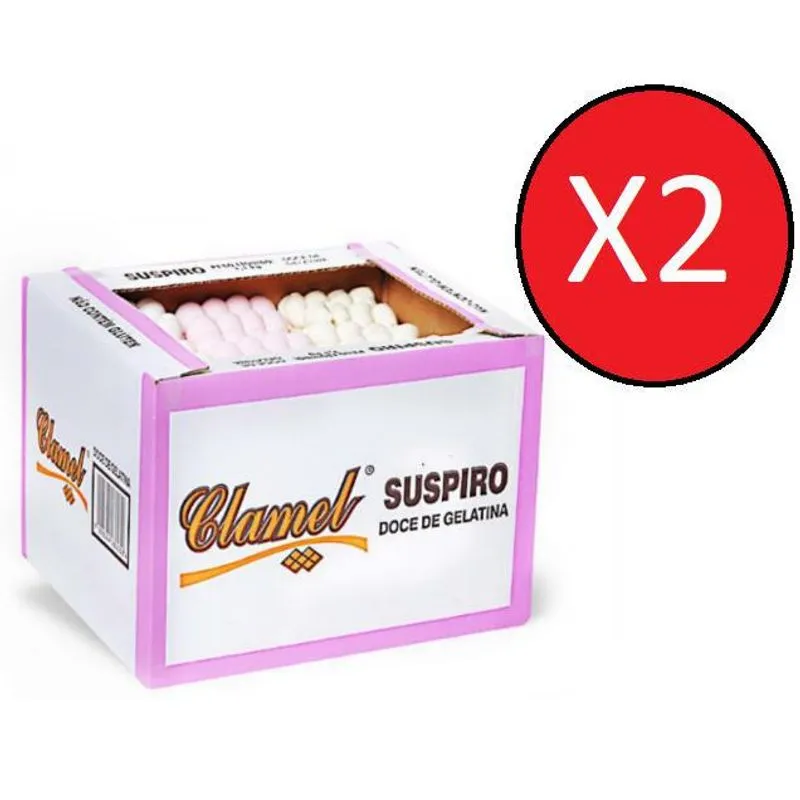 Kit 2 Caixas De Suspiro 1,01kg - Clamel