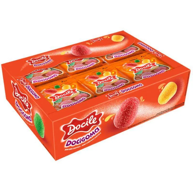 Mini Goma Docigoma Frutas 25x18g - Docile