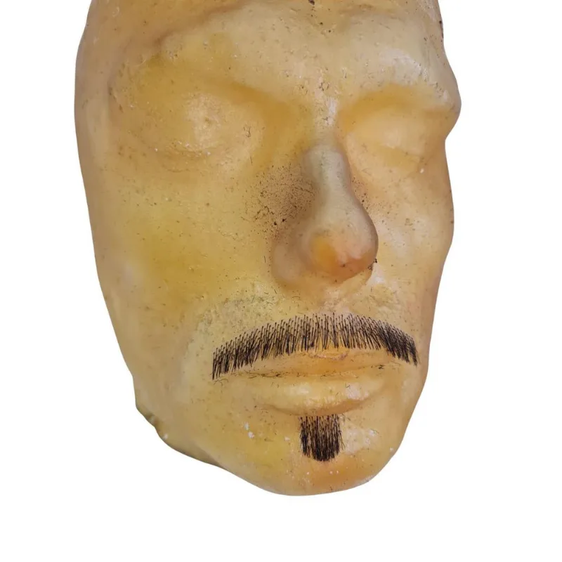 Bigode Fino Falso Postiço Castanho Escuro + Cola