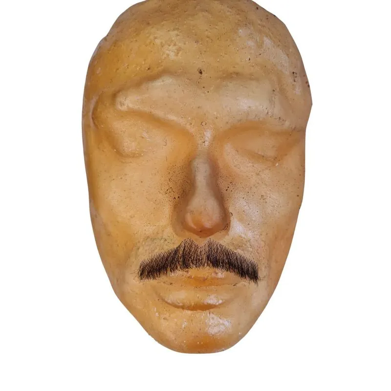 Fantasia Bigode Fino Postiço Falso Castanho Escuro + Cola