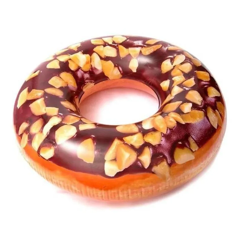 Boia Inflável Circular Donut Nutty Chocolate Intex