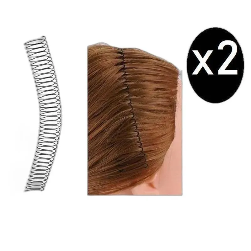 Kit 2 Tiaras Bell Zig Zag Para Penteados De Cabelo