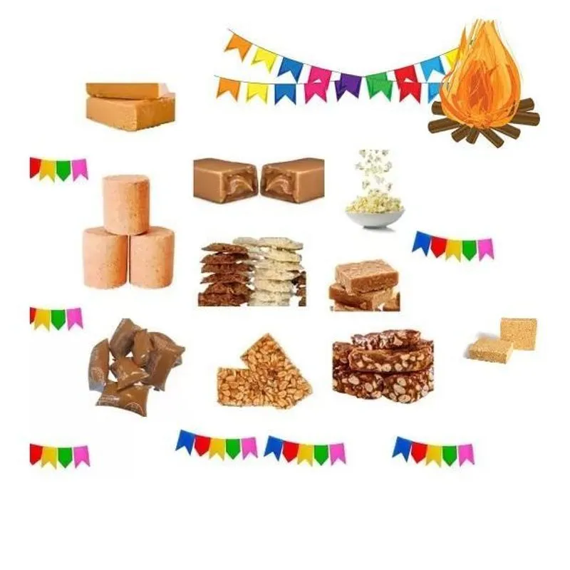 Kit Nº10 Doces Festa Junina São João Com 350 Unidades