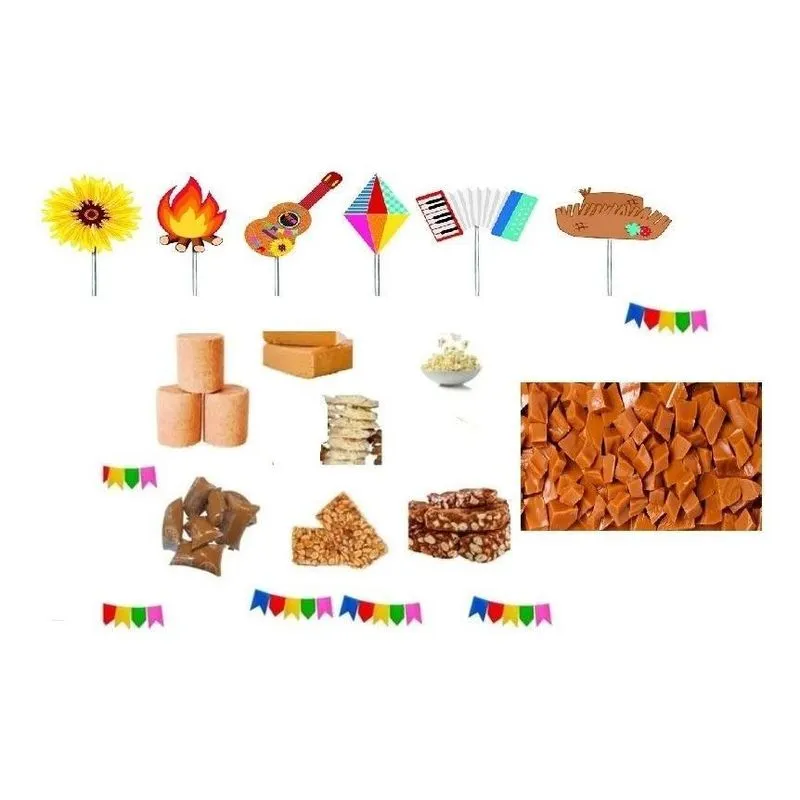 Kit Nº20 Doces Sortido Festa Junina São João 275 Unidades
