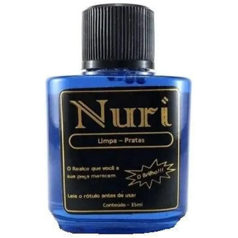 Kit Frascos De Liquido Para Limpar Prata Nuri 35ml-5un