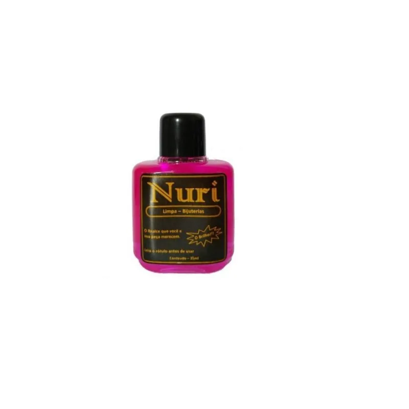 2 Frascos De Liquido Para Limpar Bijuterias Nuri 35ml