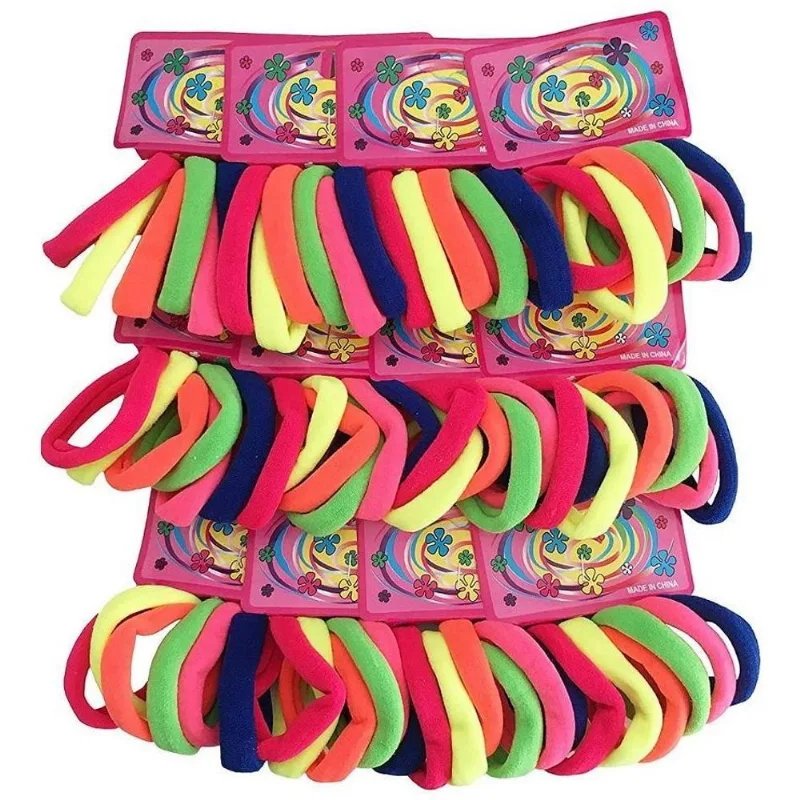 Kit 72 Elásticos Coloridos Xuxinha Para Cabelo Infantil