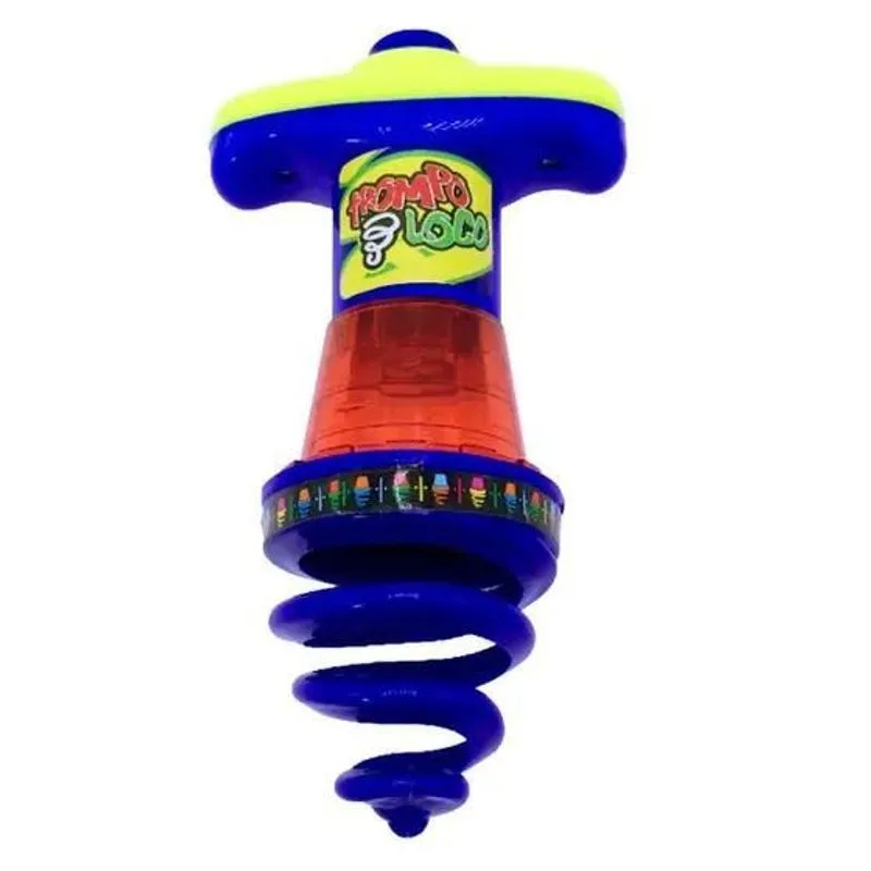 Kit 2 Unidades Pião Twister Com Luz Trompo Brinquedo