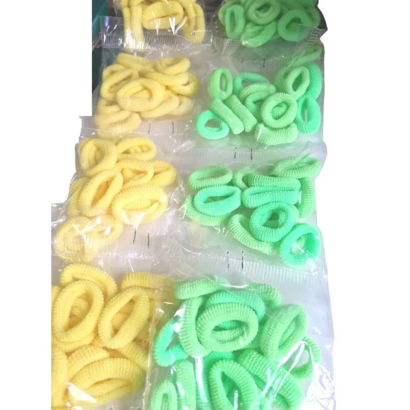 Kit 150un De Xuxinhas Verde E Amarelo Copa Do Mundo
