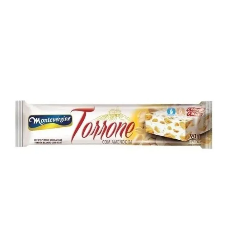 Torrone Com Amendoim Caixas 12unidades De 90gr Montevérgine