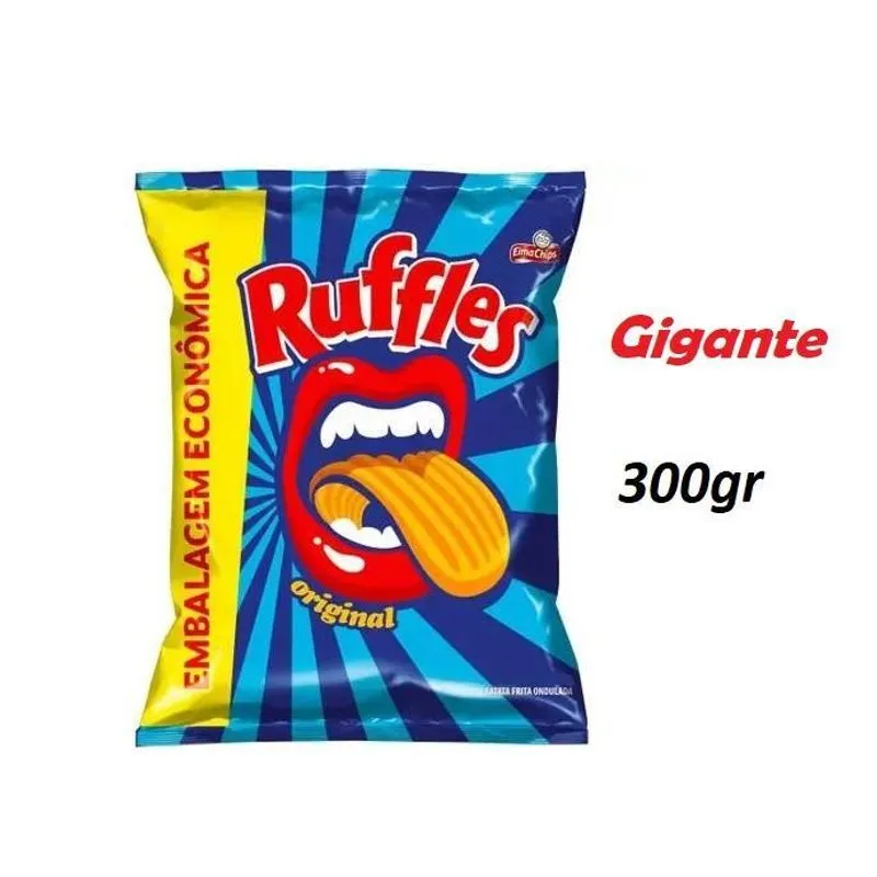 Ruffles Gigante 300gr Biscoitos Salgadinhos Batata -10 Un
