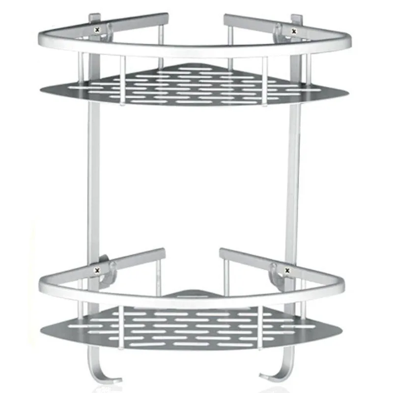 Suporte De Shampoo Aluminio Rack De Banheiro Sabonete Prateleiras Parede