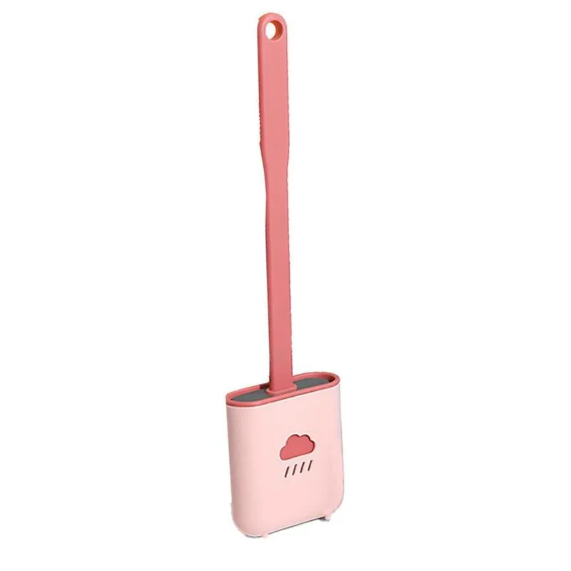 Escova Sanitaria De Silicone Privada Vaso Limpeza Banheiro