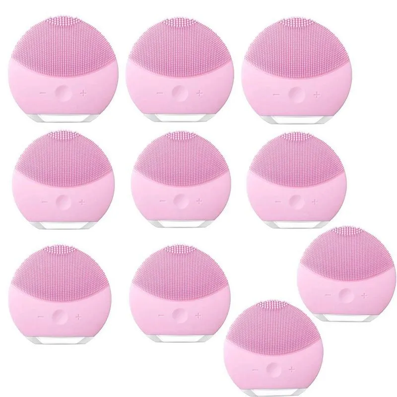 Esponja Massagedora Eletrica Limpeza Facial Mini Usb Kit 10