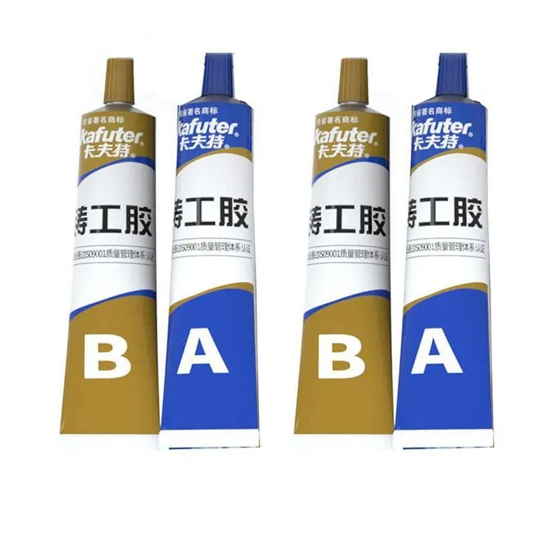 Super Cola Secagem Rapida Kit 2 Caixas Vazamento Reparo Aço Metal Vidro Madeira Rachadura