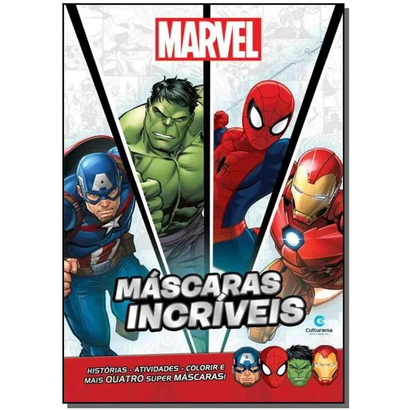 Máscaras Incríveis - Marvel + Marca Página