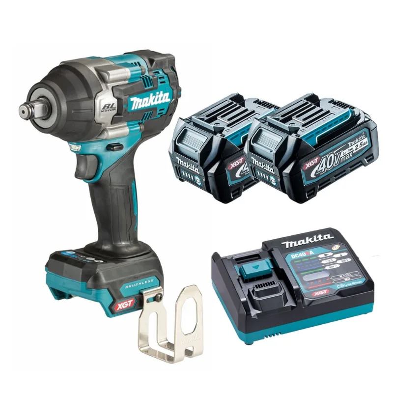 Chave De Impacto 40V xgt TW007 2 Baterias 2.5AH Makita 220V
