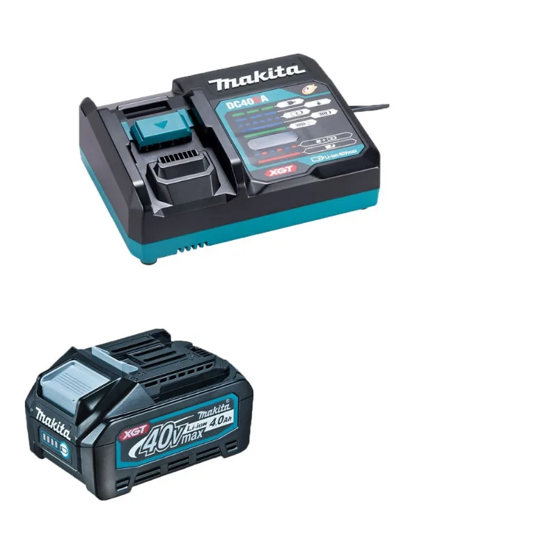 Carregador Rápido 40V xgt DC40RA + Bateria 4.0ah Makita 110v