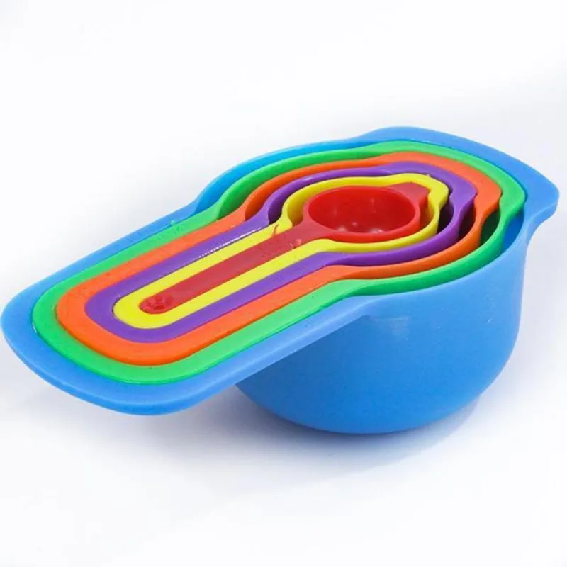 Kit 6 Medidores Encaixáveis De Cozinha Para Receitas De Bolos