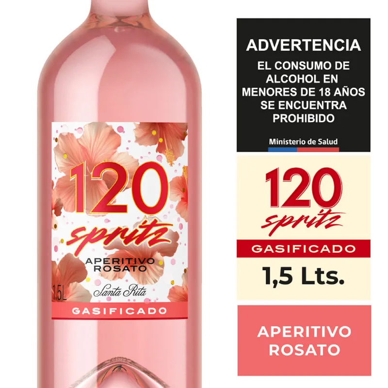 Cóctel de Vino 120 Spritz Rosato 6° 1.5 L