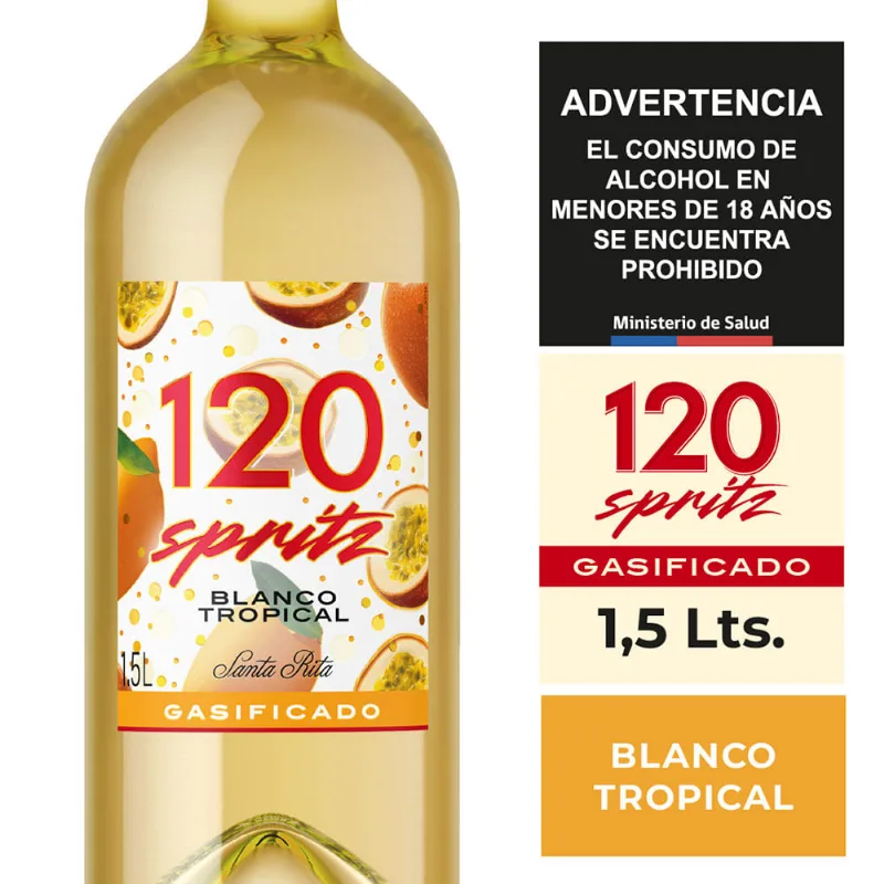 Cóctel de Vino 120 Spritz Tropical 6° 1.5 L
