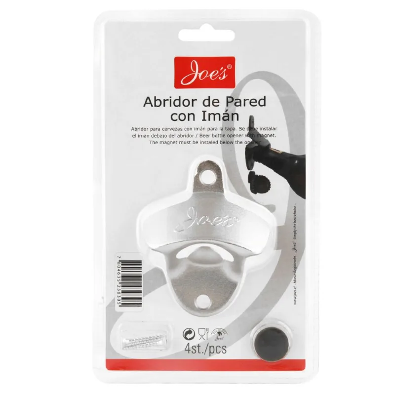 Abridor de Botellas Joe's de Pared con Imán