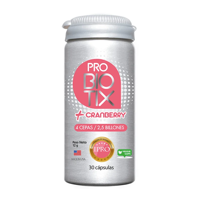 Probiotix Cranberry 30 caps SIN SABOR