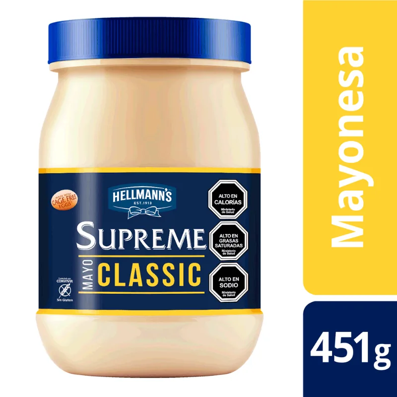 Mayonesa Hellmann's Regular Frasco 451 G