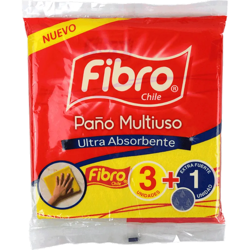 Paño Multiuso Fibro 3 un.