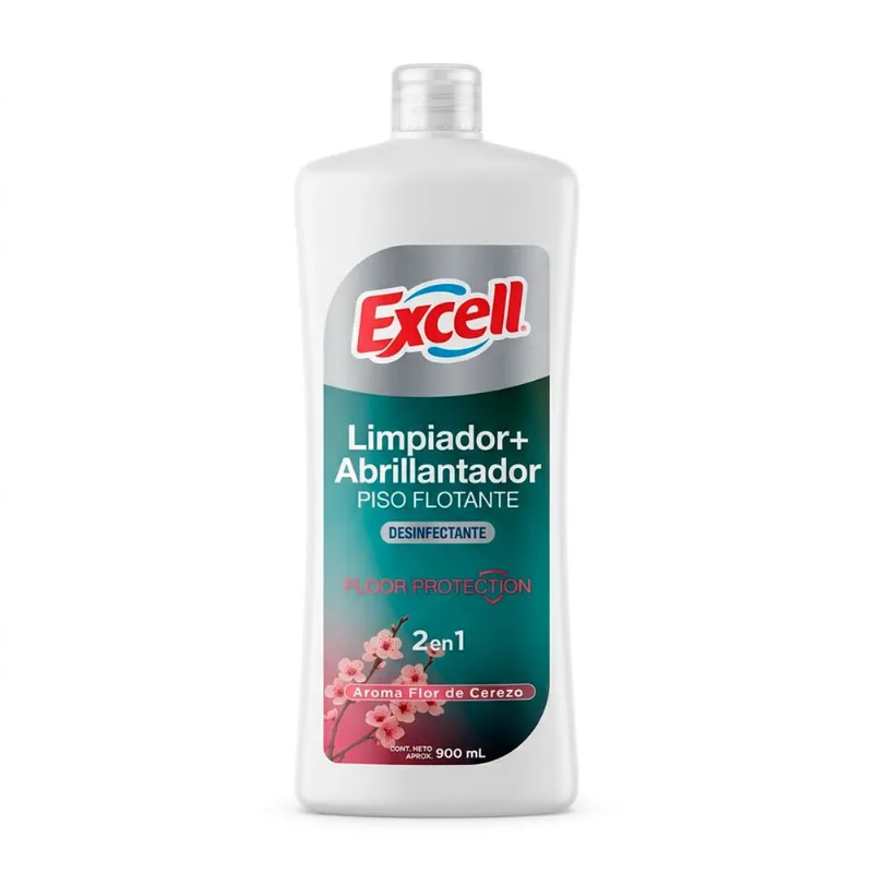 Limpiador Abrillantador Excell Piso Flotante Cerezo 900 ml