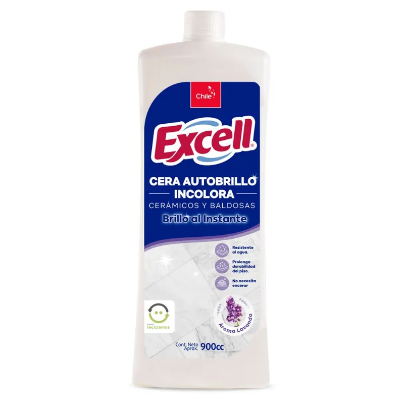 Cera Líquida Excell Barniz Incolora 900 ml