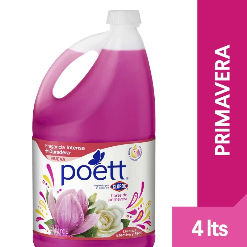 Limpiador de Pisos Poett Flores de Primavera 4 L