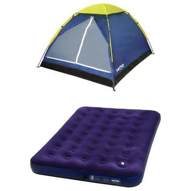 Kit Barraca Iglu 2 Pessoas + 1 Colchão Inflável Casal - Mor