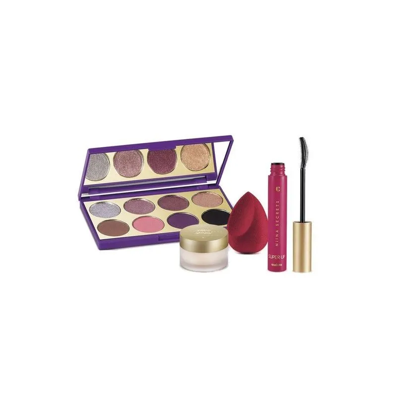Combo Niina Secrets: Palette Purple + Máscara Para Cílios Super Up + Esponja + Primer