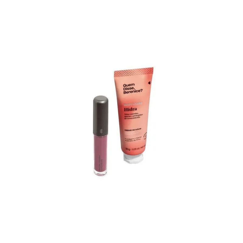 Combo Presente: Batom Líquido Supermate Rosetali + Creme Para Mãos Lichia 30g
