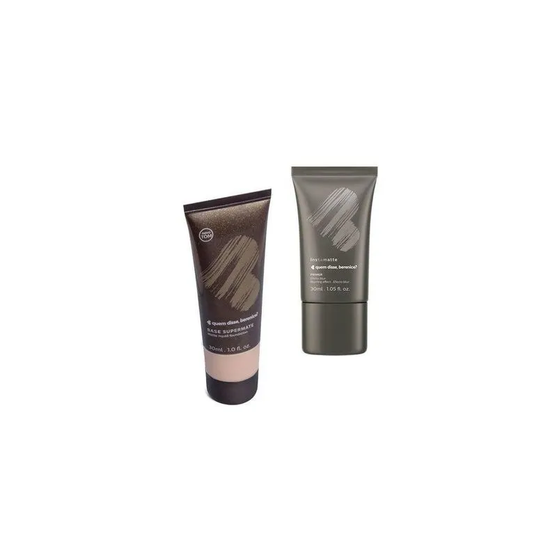 Combo Cuidados Com O Rosto: Primer Facial Instamate 30ml + Base Líquida Supermate Cor 03f 30ml